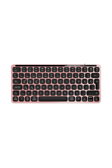 Pusat Business Pro Mini Bluetooth Kablosuz Klavye Rose Gold