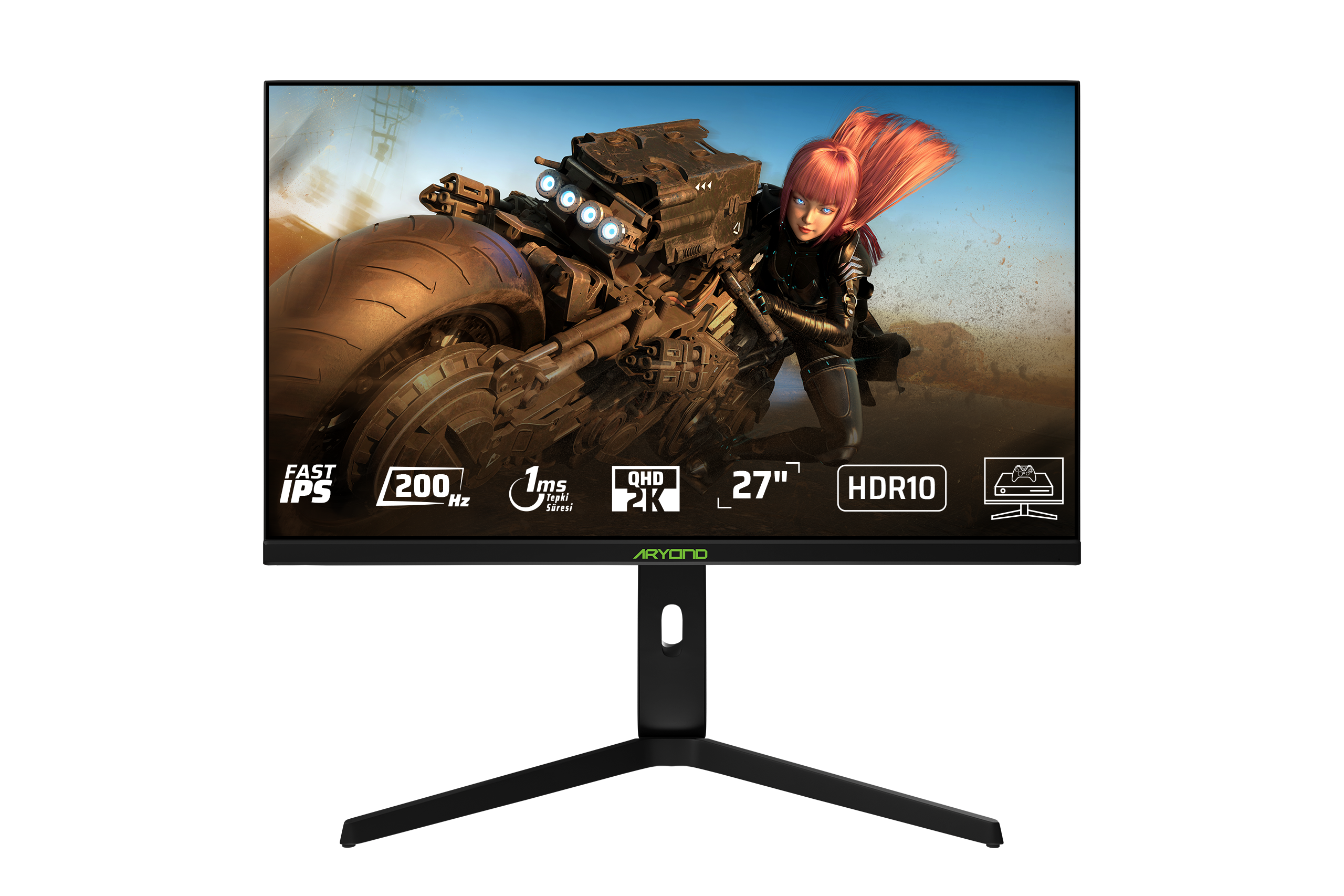 Aryond A27F V1 QHD 200 Hz Oyuncu Monitörü - Siyah